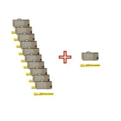 [Paket] 10 + 1 0250/3g Überzug Jute