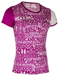 T-Shirt Modern Art Pink Frauen Gappay