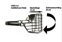 Maulkorb Metall Schwarz Beschichtet