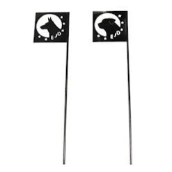 Fährtenabgangsschild Edelstahl