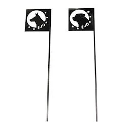 Fährtenabgangsschild Edelstahl 1 Fährtenabgangsschild Edelstahl