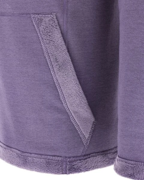 Warmer Zippersweater Mit Kapuze Damen Violett 2 Warmer Zippersweater Mit Kapuze Damen Violett – Bild 2