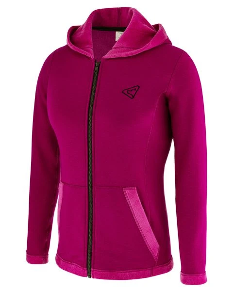 Warmer Zippersweater Mit Kapuze Damen Pink 1 Warmer Zippersweater Mit Kapuze Damen Pink