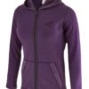 Warmer Zippersweater Mit Kapuze Damen Violett
