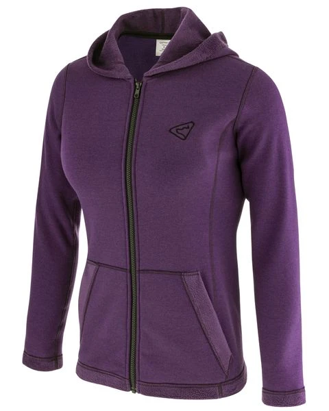 Warmer Zippersweater Mit Kapuze Damen Violett 1 Warmer Zippersweater Mit Kapuze Damen Violett