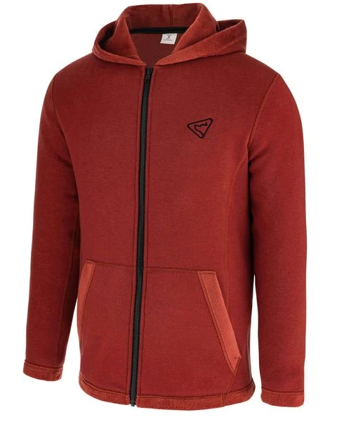 Warmer Zippersweater Mit Kapuze Herren Teracotta 1 Warmer Zippersweater Mit Kapuze Herren Teracotta