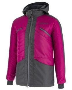 Winterjacke Modern Therm Pink-grau Für Damen