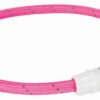 Trixie Flash Leuchtring USB Pink