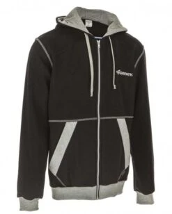 Zippersweater Relax Mit Kapuze Für Männer Schwarz