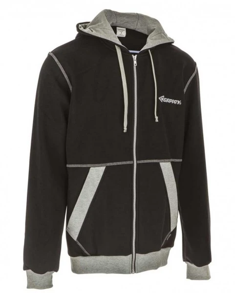 Zippersweater Relax Mit Kapuze Für Männer Schwarz 1 Zippersweater Relax Mit Kapuze Für Männer Schwarz