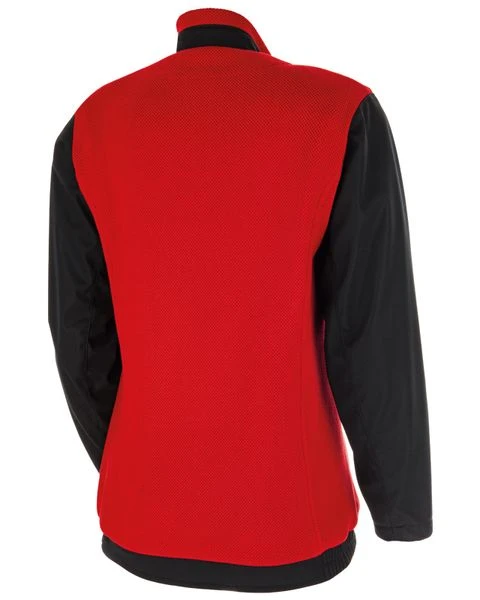 Zipperjacke Bomber Damen Rot 2 Zipperjacke Bomber Damen Rot – Bild 2