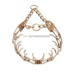 ULTRA-PLUS Dressurhalskette Mit Centerplatte Und Durchzugskette - CUROGAN, 3,2 Mm, 58 Cm