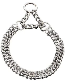 Halskette, 2-reihig, Flach Geschliffene Glieder - Edelstahl Rostfrei, 2,0 Mm, 30 Cm