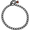 Halskette, Runde Glieder - Edelstahl Rostfrei Schwarz, 3,0 Mm