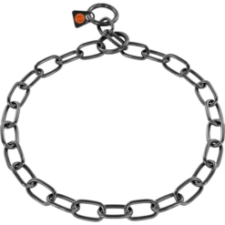 Gliederhalsband Medium - Edelstahl Rostfrei Schwarz, 3,0 Mm