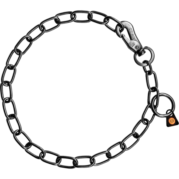 Halskette, Verstellbar - Mit SPRENGER-Haken - Edelstahl Rostfrei Schwarz 3,0mm 1 Halskette, Verstellbar - Mit SPRENGER-Haken - Edelstahl Rostfrei Schwarz 3,0mm