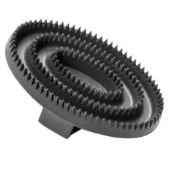 Striegel, Oval - Gummi, Schwarz, 125 X 80 Mm