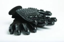 HandsOn Fell Putz- Und Massagehandschuh Gr. M