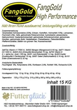 FangGold High Performance 15 Kg 9 FangGold High Performance 15 Kg -Geschäft Für Trainingsausrüstung Für Haustiere FangGold High Performance 15KG Produktlabel