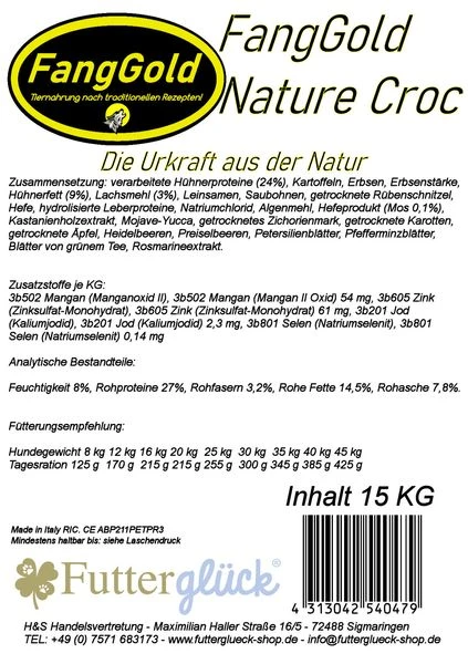 FangGold Nature Croc 15 Kg 5 FangGold Nature Croc 15 Kg – Bild 5