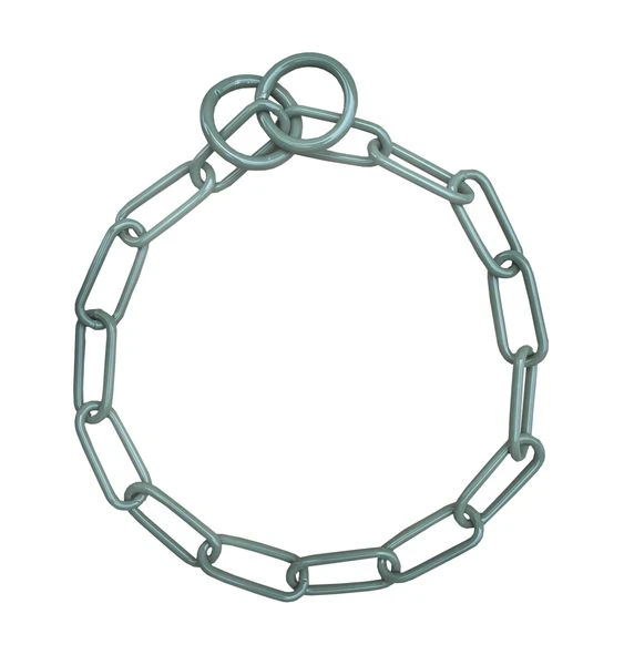 Gliederhalsband Army Green Mit Zwei Ringen 1 Gliederhalsband Army Green Mit Zwei Ringen