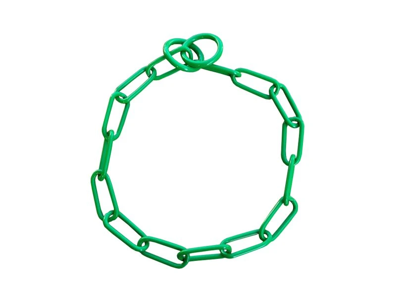 Gliederhalsband Green Monster Mit Zwei Ringen 1 Gliederhalsband Green Monster Mit Zwei Ringen