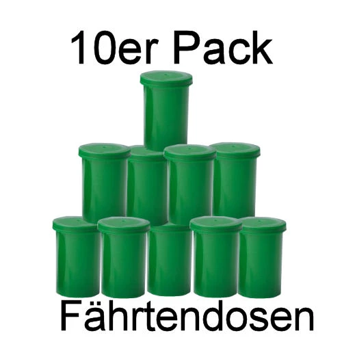 Fährtenfilmdosen 10er Pack Grün 1 Fährtenfilmdosen 10er Pack Grün