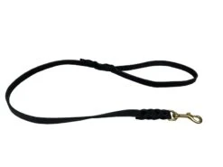 Deutsche Fettlederleine 16 Mm Schwarz Mit Messingkarabiner 7 Deutsche Fettlederleine 16 Mm Schwarz Mit Messingkarabiner -Geschäft Für Trainingsausrüstung Für Haustiere HS 54 3