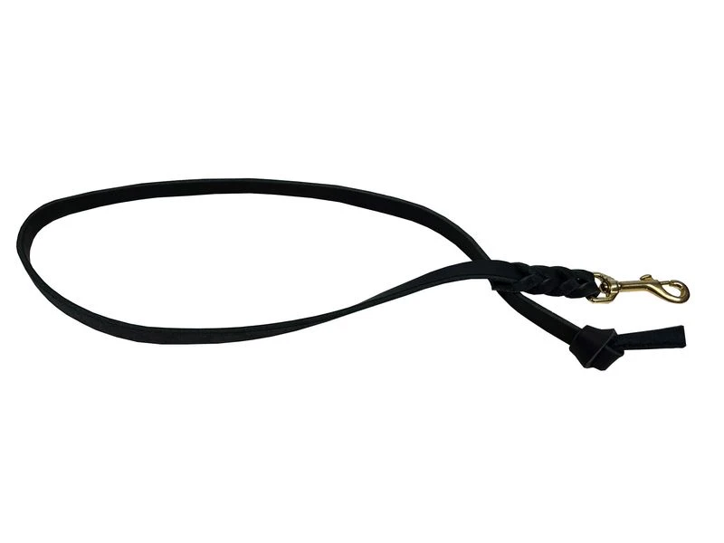 Deutsche Fettlederleine 16 Mm Schwarz Mit Messingkarabiner 1 Deutsche Fettlederleine 16 Mm Schwarz Mit Messingkarabiner