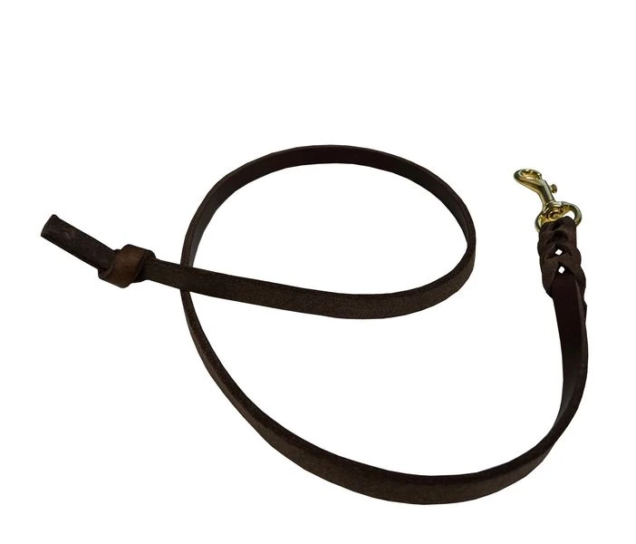 Deutsche Fettlederleine 12mm Braun 1 Deutsche Fettlederleine 12mm Braun