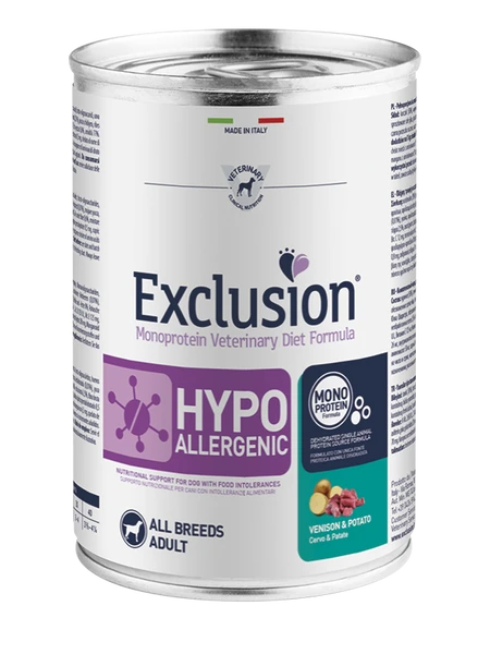 Exclusion Hirsch & Kartoffel Hypoallergenic 400g 1 Exclusion Hirsch & Kartoffel Hypoallergenic 400g