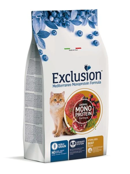 Exclusion Mediterraneo Noble Grain Sterilized Cat Rind 1 Exclusion Mediterraneo Noble Grain Sterilized Cat Rind