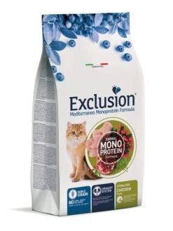 Exclusion Mediterraneo Noble Grain Sterilized Cat Huhn