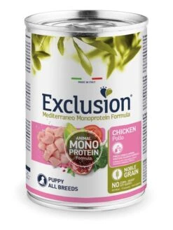 Exclusion Mediterraneo Noble Grain Puppy Huhn Nassfutter