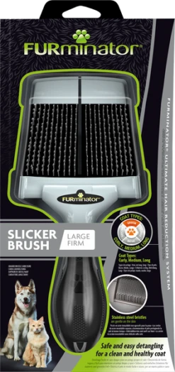 FURminator® Zupfbürste Mit Harten Borsten Für Hunde Großer Rassen