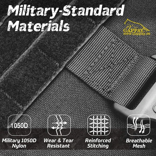 Taktisches Geschirr Schwarz 2 Taktisches Geschirr Schwarz – Bild 2