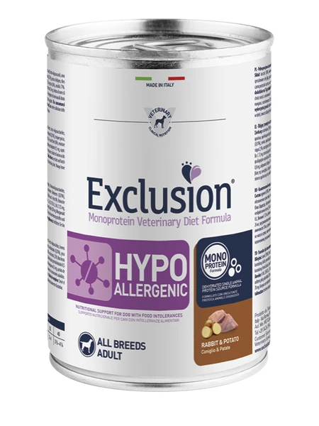 Exclusion Kaninchen & Kartoffel Hypoallergenic 400 G 1 Exclusion Kaninchen & Kartoffel Hypoallergenic 400 G