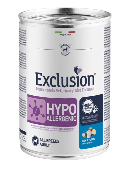 Exclusion Fisch & Kartoffel Hypoallergenic 400 G 1 Exclusion Fisch & Kartoffel Hypoallergenic 400 G