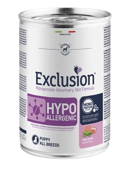 Exclusion Schwein & Erbse Hypoallergenic Puppy 400 G 1 Exclusion Schwein & Erbse Hypoallergenic Puppy 400 G