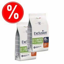 [Paket] Sparangebot 2x Exclusion Schwein & Reis Intestinal Medium/large Breed 12 Kg