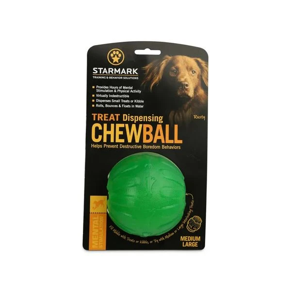 Starmark Treat Dispending Chew Ball Mittel 2 Starmark Treat Dispending Chew Ball Mittel – Bild 2