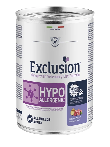 Exclusion Wildschwein & Kartoffel Hypoallergenic 400 G 1 Exclusion Wildschwein & Kartoffel Hypoallergenic 400 G
